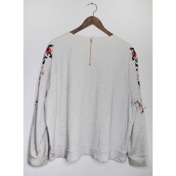 a new day Plus Long Sleeve Floral Top 2X Preowned - Picture 5 of 6